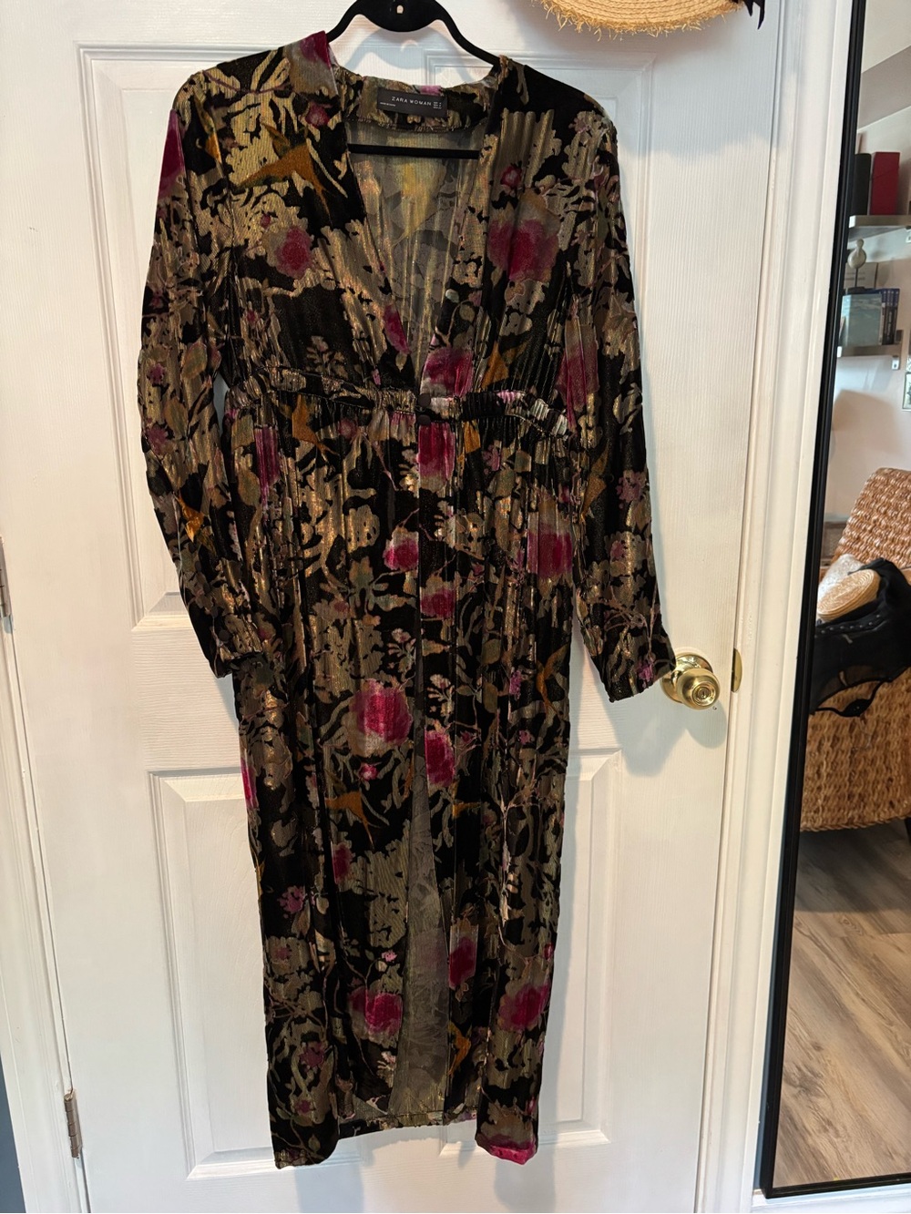 Zara Velvet Jacquard Kimono Limited Edition - Picture 5 of 16